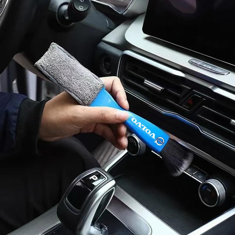 Car Interior Cleaning Brush Double-ended Cleaning Tools Air Outlet Dust Removal For Volvo XC60 V50 V70 S90 XC40 S80 T6 V90 S80L NP0