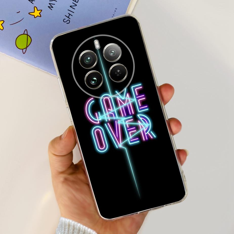 Чехол для Realme 12 Pro Plus Новый Модный Расписной Чехол Прозрачный Силиконовый Мягкий ТПУ Чехол для Телефона Для Realme 12 Plus Realme12 Pro + Корпус