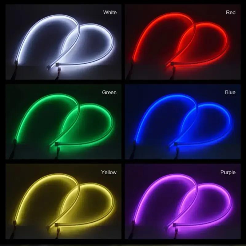 Светодиодная полоса Symphony DRL для дневного света автомобиля, гибкая, с RGB-подсветкой, динамическим поворотником, декоративная лампа для фар, 12В 24В