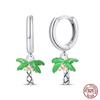 Fashion Luminous Firefly Earrings 925 Silver Purple Butterfly Wave Fishtail Pendant Earrings Fine Party Jewelry Gifts
