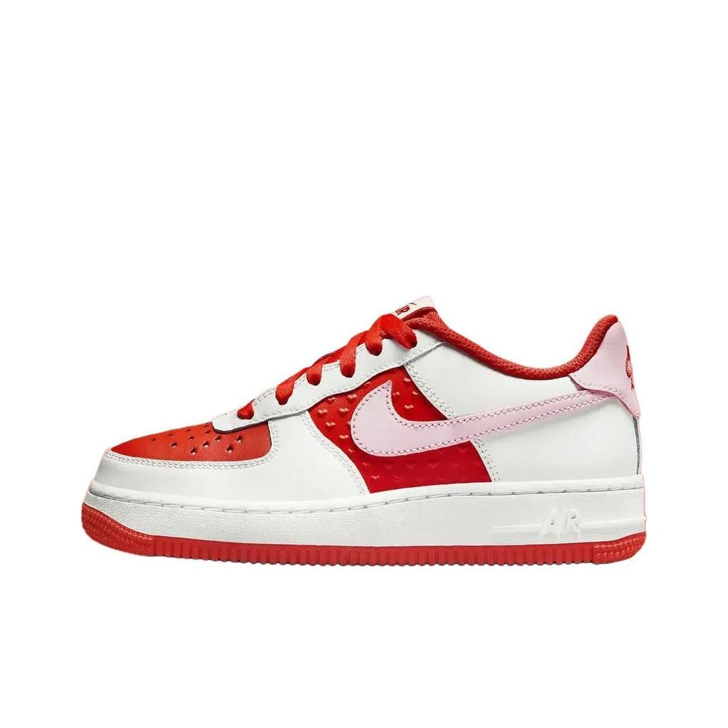 Nike Air Force 1 Skateboard Shoes Unisex Low Top Red/White HV5165-121(Team1335-)