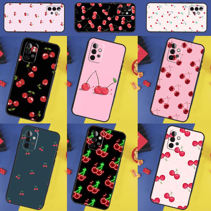 Милый коллаж из вишни для Samsung Galaxy A16 A26 A36 A56 A13 A33 A53 A05 A06 A54 A34 A14 A32 A52 A55 A35 A15 Чехол