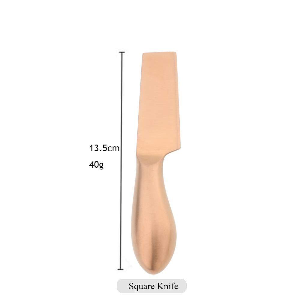 1Pcs Rose Kitchen Tools Stainless Steel Flatware Cheese Slicer Kitchen Cheese Cutlery Butter Knife Mini Cake Bread Knives Set