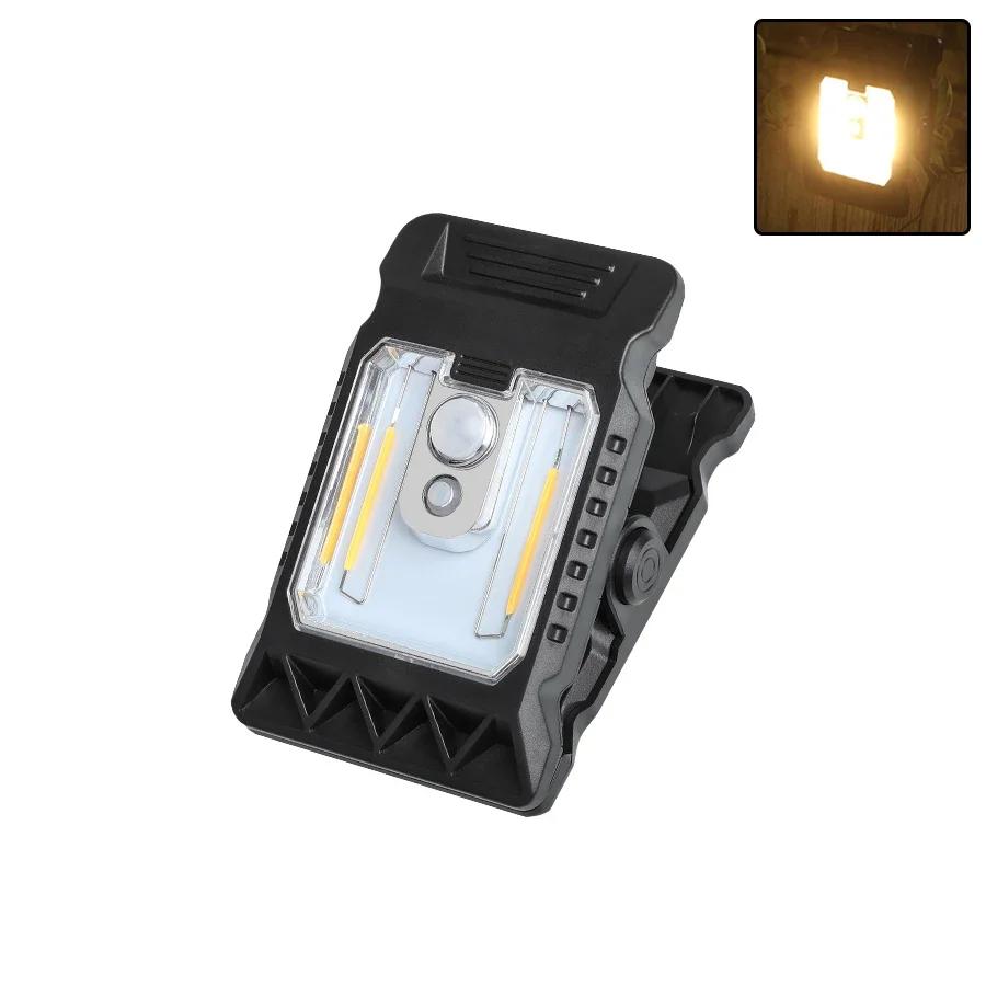 Outdoor Solar Clamp On Motion Sensor Lights Waterproof Work Light 3 Lighting Modes Camping Lamp Fence Walls Garage Led Lamps