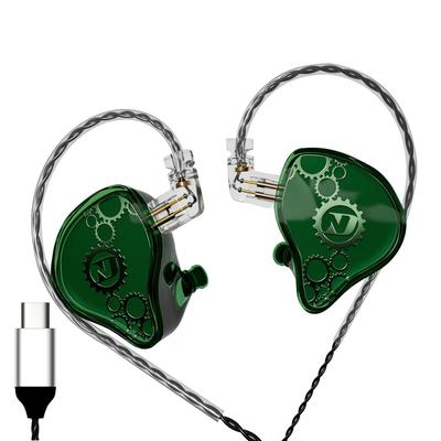 Hifi Kingdom ND VENUS Динамический драйвер (1ДД) Проводные внутриканальные мониторы с разъемом Type-C, зеленые, без микрофона
