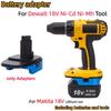 Адаптер/Преобразователь батареи Для аккумулятора Makita 18V BL Li-ion НА беспроводные электроинструменты Dewalt серии 18V Ni-Cd Ni-Mh(Только адаптер)