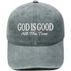 GOD IS GOOD letter embroidered baseball cap retro European and American dad hat men's and women's casual visor