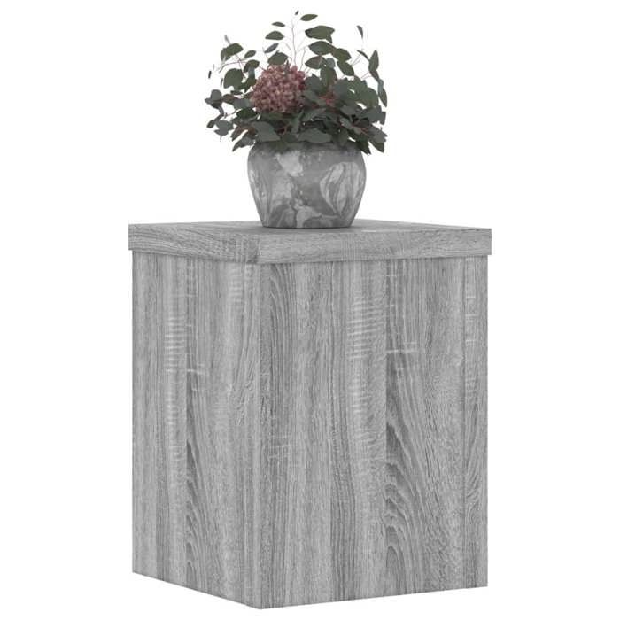 VidaXL Plant Stands 2 Pcs Sonoma Grey Engineered Wood, Flower Stand, Pot Stand, Plant Support 852893
