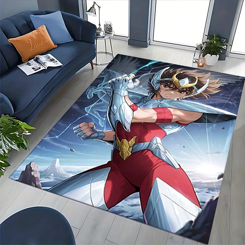 1 шт. Коврик для стула Saint Seiya Athena - Аниме Мультяшный Дизайн Настольный Коврик для Офиса, Нескользящий Ковер для Домашнего Декора, Подходит для Всех Сезонов.T004