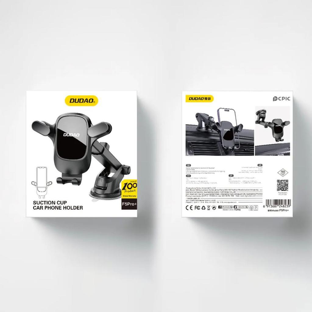 Dudao F5Pro Black Car Dashboard Phone Mount Holder