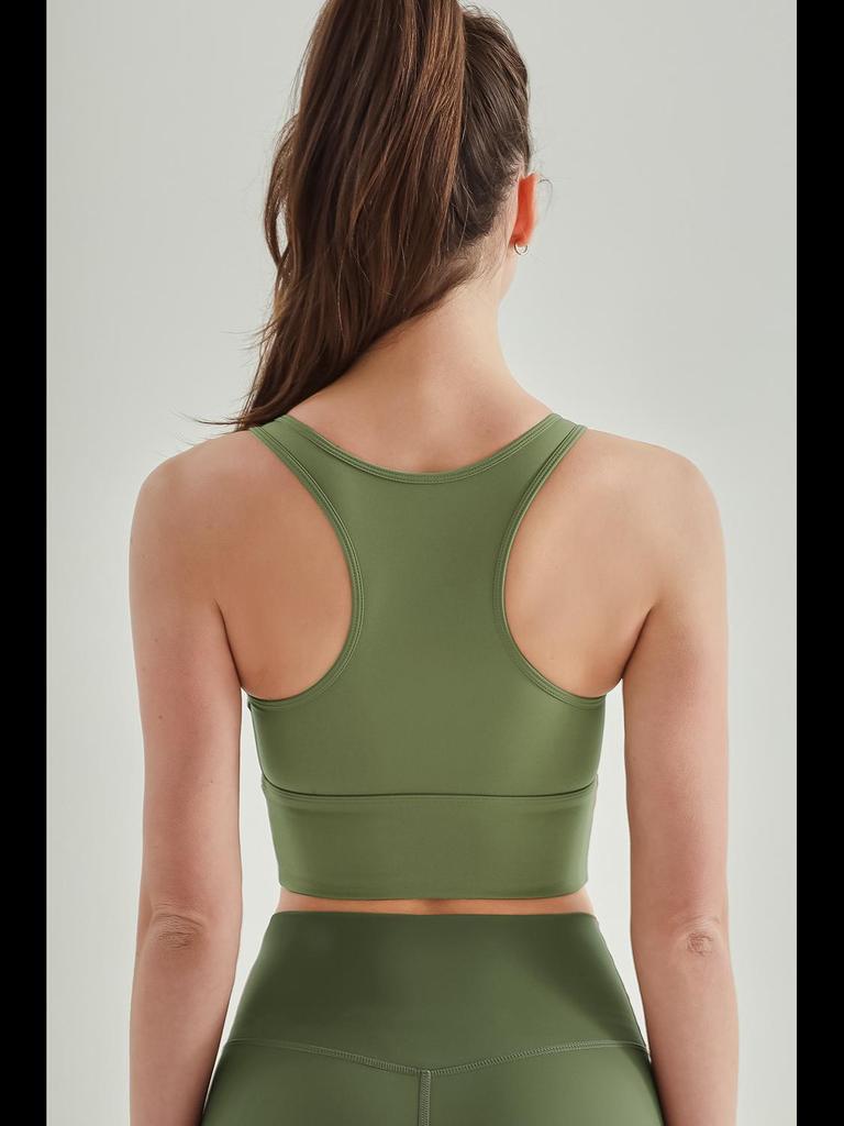 Женский жилет для йоги повышенной прочности: Бюстгальтер Sanded Nude Feel, цельный, фиксированная чашка, ударопрочный, для фитнеса сзади