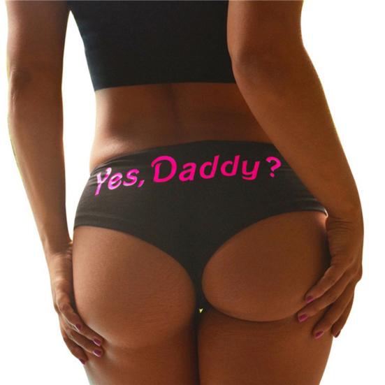 Сексуальные женские трусы Yes Daddy Squeeze Me, бесшовные трусы, нижнее белье, трусики