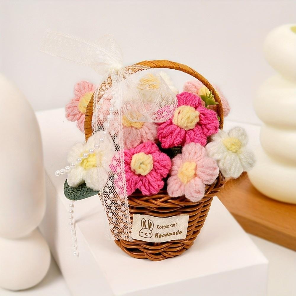 Готовый продукт Ручной работы Цветок Ручное плетение Цветок Имитация Цветка День Святого Валентина