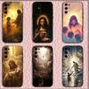 Чехол для телефона 'Бог Иисус Молитва' для Samsung S25, S24, S21, S22, S23, S30, Ultra, S20, Plus, Fe, Lite, Note, 10, 9, 5G Черный Чехол