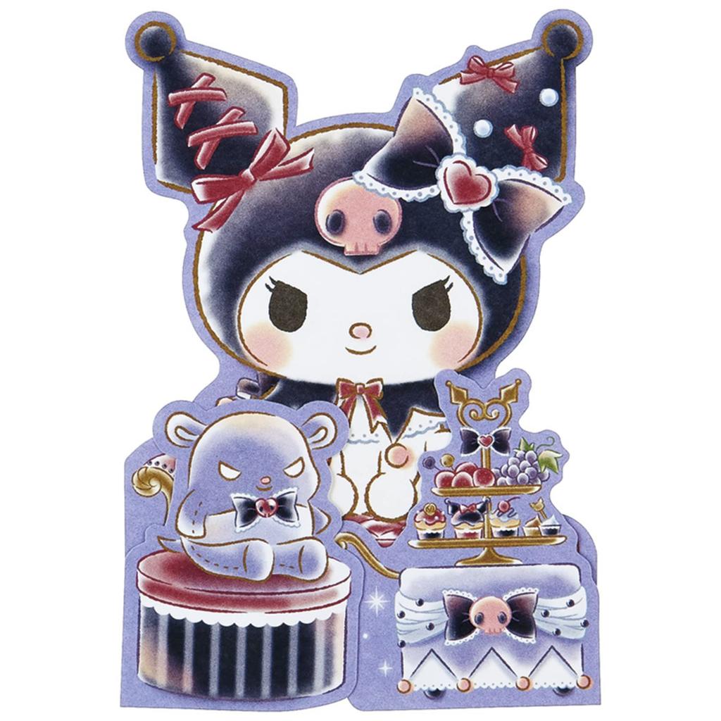 Sanrio Message Card Kuromi Gift and Sweets Greeting Card International Shipping Available SANRIO 732958 MU134-3