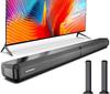ULTIMEA Soundbar для телевизора, домашний кинотеатр, управление через приложение, пиковая мощность 100 Вт, для ПК, раздельная звуковая панель для телевизора, мощный бас, HDMI, съемный настенный адаптер питания
