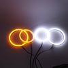 LED SMD Cotton Light Switchback Angel Eye Ring DRL Kit For BMW 3 Series E90 E91 2005 2006 2007 2008 Xenon Headlights