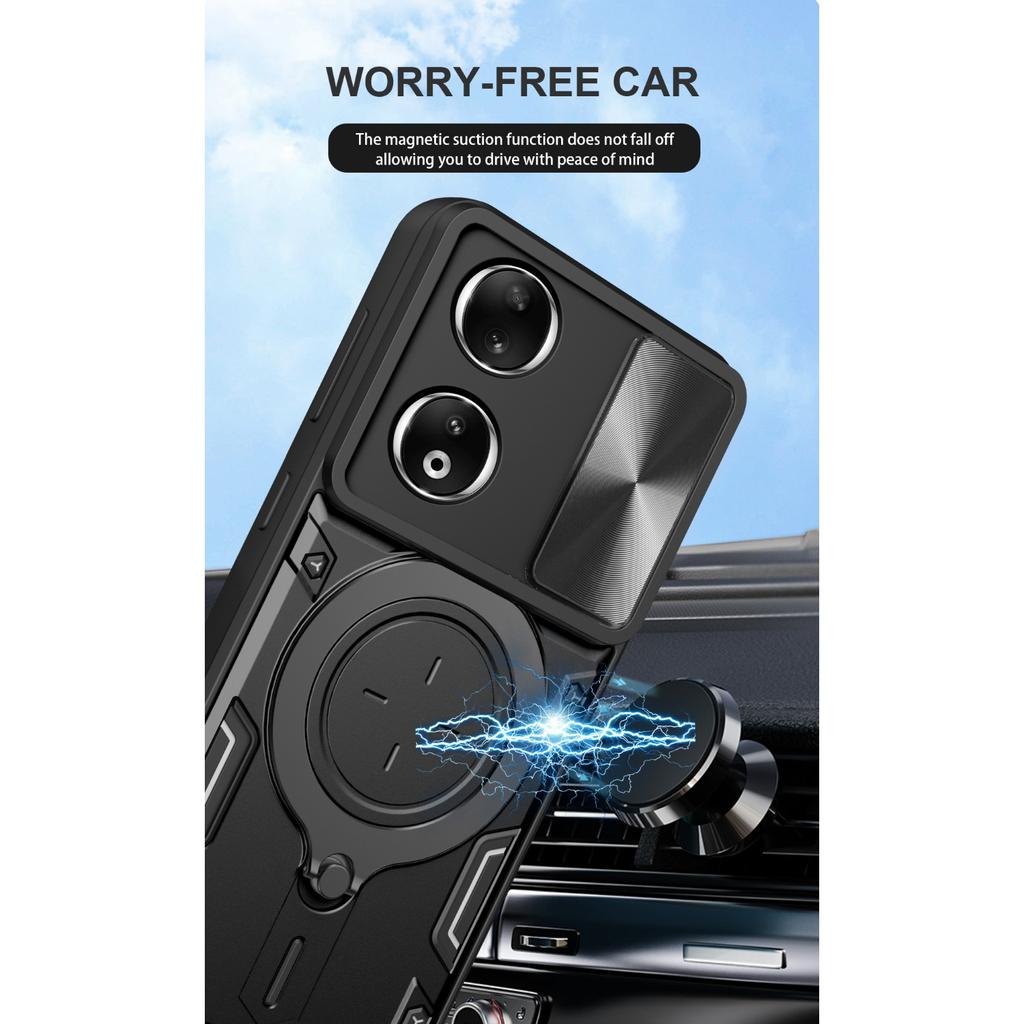 Броня Магнитный чехол для Honor Magic 6 Lite 5G 90 Lite X9B5G X8B X7B Nova 11i 11 Pro 4G кольцо-держатель-подставка противоударный чехол Fundas