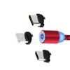 Цена USB-кабель Зарядное устройство 360 540 Магнитный кабель Вращающийся Быстрая зарядка Магнитный кабель данных