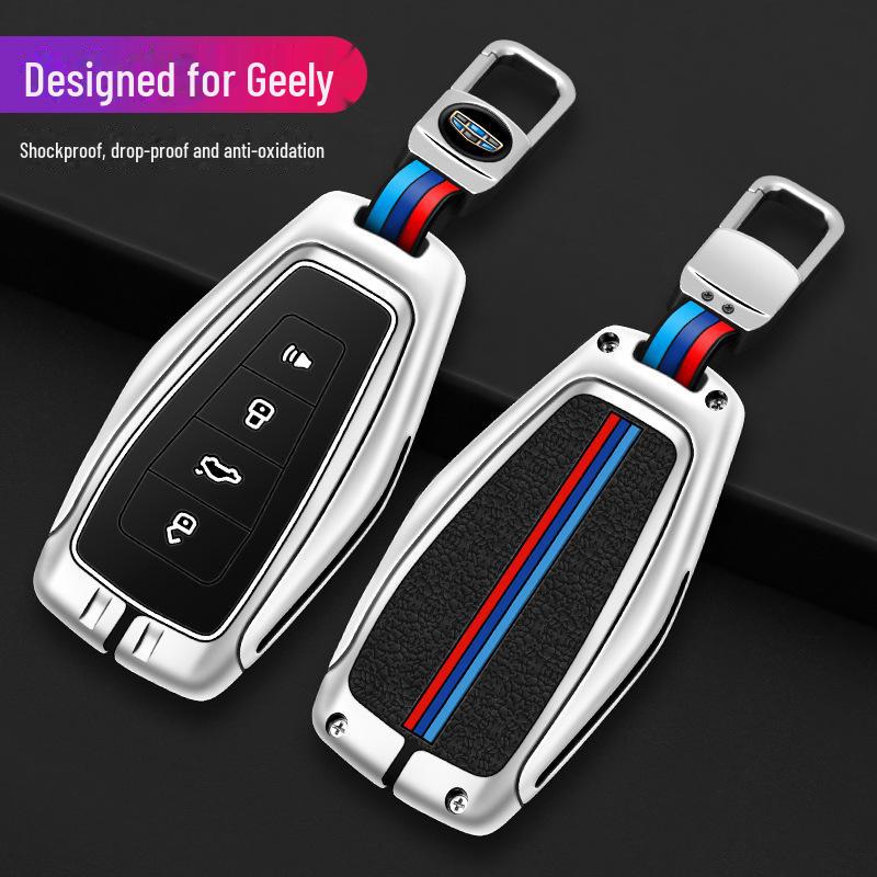 Силиконовый чехол для ключей Geely Emgrand для Xingrui, Xingyue, Binrui, Boyue, Binyue, GS — автомобильная сумка с металлической пряжкой