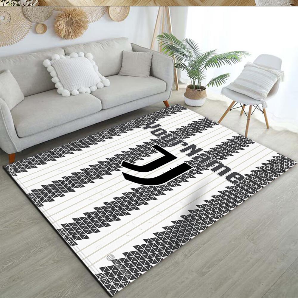 Juventus Personalized Name Area Rug Design for Balcony Foyer Decorate room Dormitory Antislip Carpet Office home decor