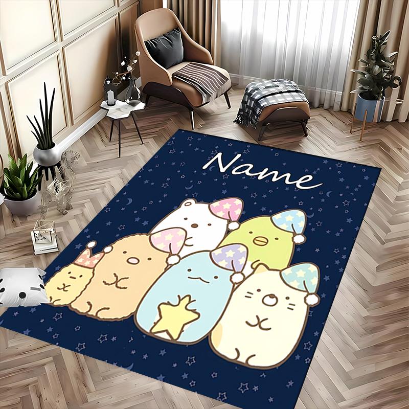 Custom personalization Sumikko Gurashi Area Rug - Perfect For Kitchen, Bathroom,Laundry Room Decor Large Size Available,Gift All Seasons