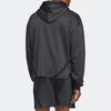 adidas Men's Black Gray Colorblock SELECT Hooded Pullover Sweatshirt IC2418