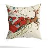 Christmas Santa Pillow Case Pillow Case Living Room Sofa Cushion Cover Suitable For Home Bedroom Room Decoration