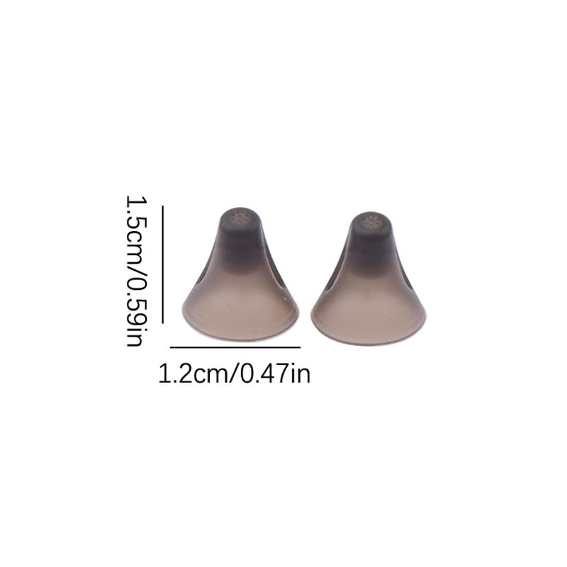 1Pairs Xs/S/M/L Hearing Aid Ear Tips Soft Replacement Earplugs In-Ear Hearing Aid Domes Ear Plugs Black Silicone Earplug