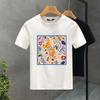 Horses and Flowers Print T Shirts For Man Funny Creative Aesthetic Tops Hip-hop Fashion Hipster Streetwear Summer Short Sleeves