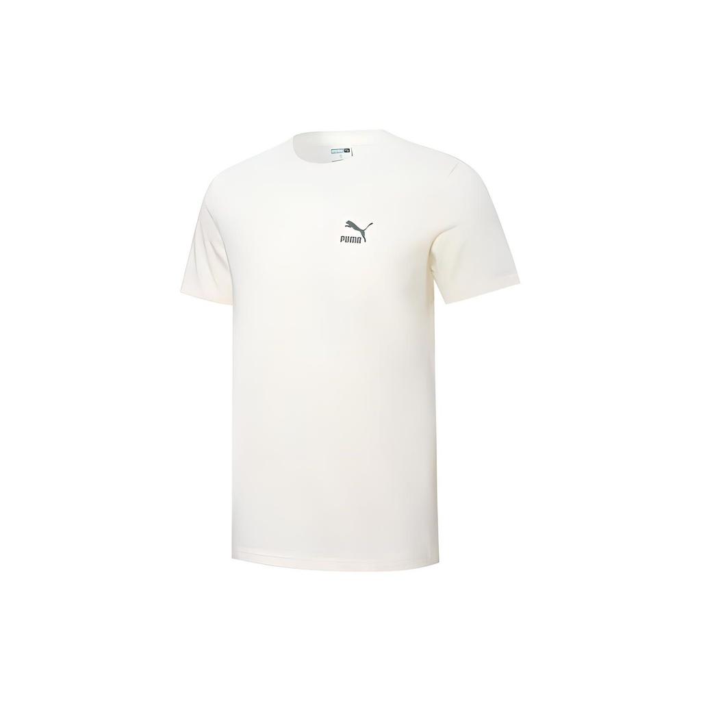 Puma Повседневная футболка с коротким рукавом и логотипом мультфильма, топы унисекс, бежевый 537796-65