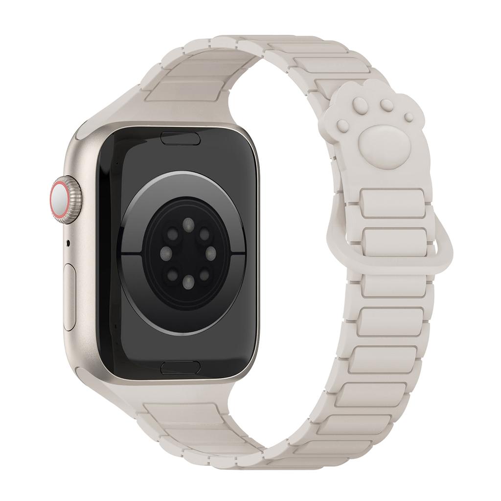 Magnetic Silicone Small claws Strap for Apple watch Bands Ultra 3 49mm 38mm 46mm 45mm 40mm 42mm 41mm correa Bracelet iWatch 11 10 SE 9 8 7 6