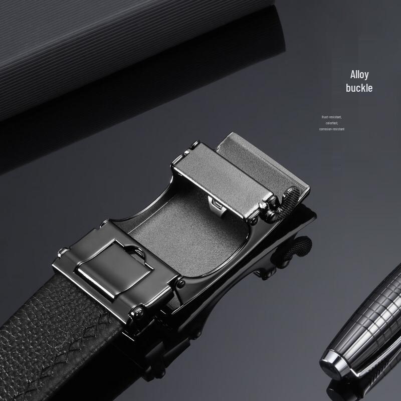 ZIPPO Мужской кожаный ремень с автоматической пряжкой