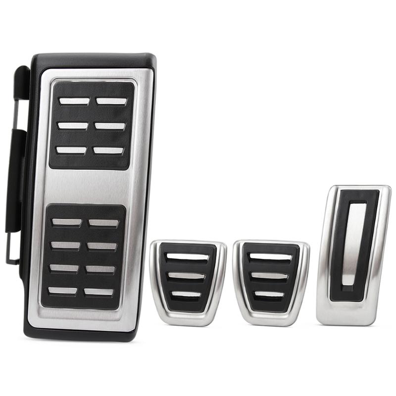 Car Foot Pedal For VW Volkswagen Virtus Polo Sedan Škoda Slavia 2018~2025 Brake Pedal Stainless Accelerator Cover Car Acessories