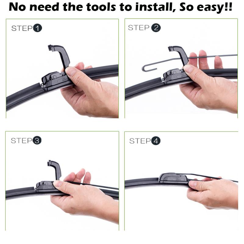 Комплект набора передних и задних щеток стеклоочистителя для Toyota 4Runner MK4 2002 - 2009 Лобовое стекло Заднее стекло Окно 22"+20"+12"