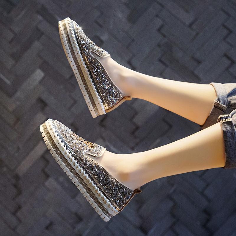 Женские туфли на плоской подошве с заклепками, кожаные мокасины в стиле панк, женские туфли на плоской подошве, туфли с круглым носком для женщин, размер плюс 44