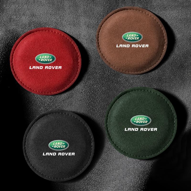 Накладка на подстаканник из ПУ кожи, коврик-подставка с логотипом для Land Rover Range Rover Defender Freelander Discovery 1 2 3 Evoque Rover L322 L405