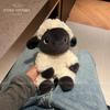 Cute Sheep Plush Toy Lovely Stuffed Animal Black Face Sheep Doll Huggable Plushies Throw Pillow Sofa Bed Home Decor Gifts Girl