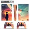 Art Vinyl Skin Sticker for PS5 Slim Digital Console and 2 Controllers Decal Cover