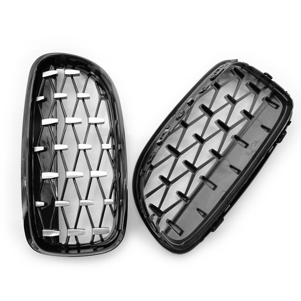 Двойная решетка радиатора в спортивном стиле для автомобиля, хромированная черная, для BMW 3 серии E90 E91 2008-2011 Facelift