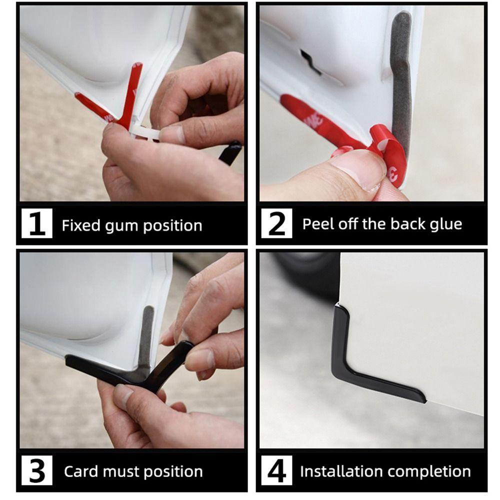 4 шт. силиконовая накладка на угол двери автомобиля, защита от царапин, защита от столкновений, защита от столкновений бампера