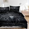 Spiderman Black Suit Print 3Pcs Bedding Setduvet Cover With 2 Bedropillowcase Home Birthday Gift