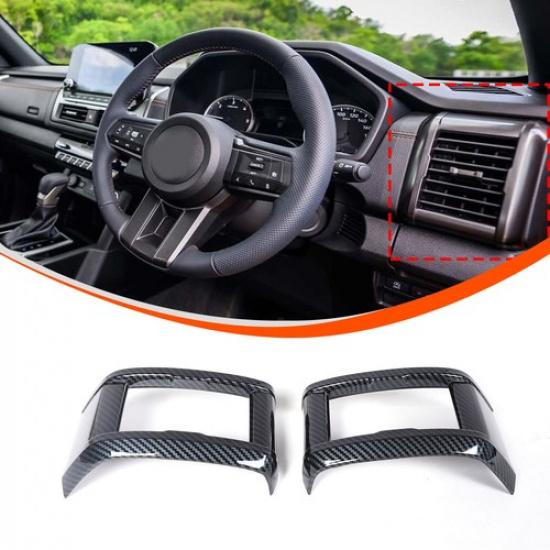 Interior Dashboard Side Vent Decor Cover Trim for Mitsubishi L200 2024-2025