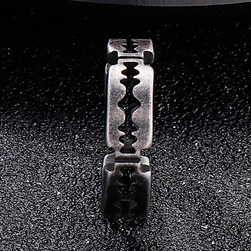 Мужское кольцо в стиле лезвия, тренд 2022, однотонные кольца на палец из нержавеющей стали, мужские ювелирные изделия, рождественские подарки для него