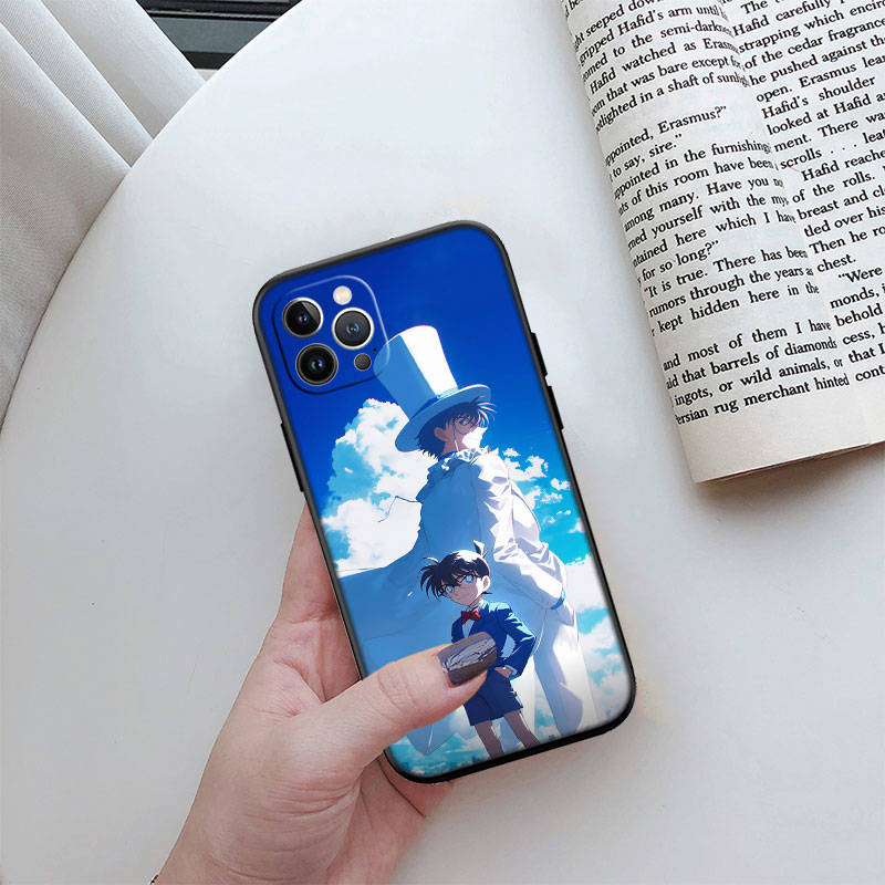 Чехол для телефона JO17 Detective Conan для iPhone 7 8 11 12 13 14 15 16 16E XS Pro Max XR X SE Samsung S20 S21 S22 S23 S24 FE Ultra Plus Lite S21S A55