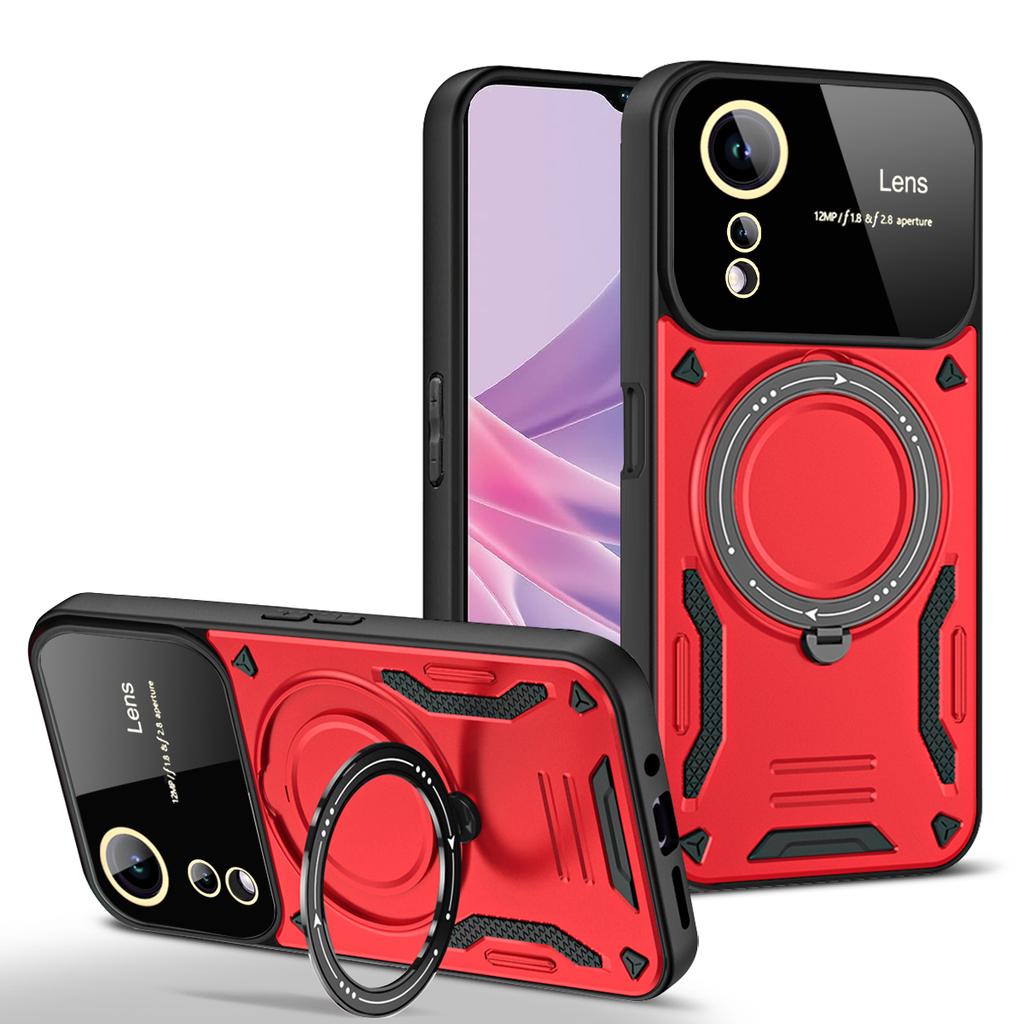 Shockproof Armor Case for VIVO V25E V29 V27E S27 S17 S16 Y36 Y16 Y22S Pro 4G 5G Magnetic Ring Stand Camera Protector Phone Cover