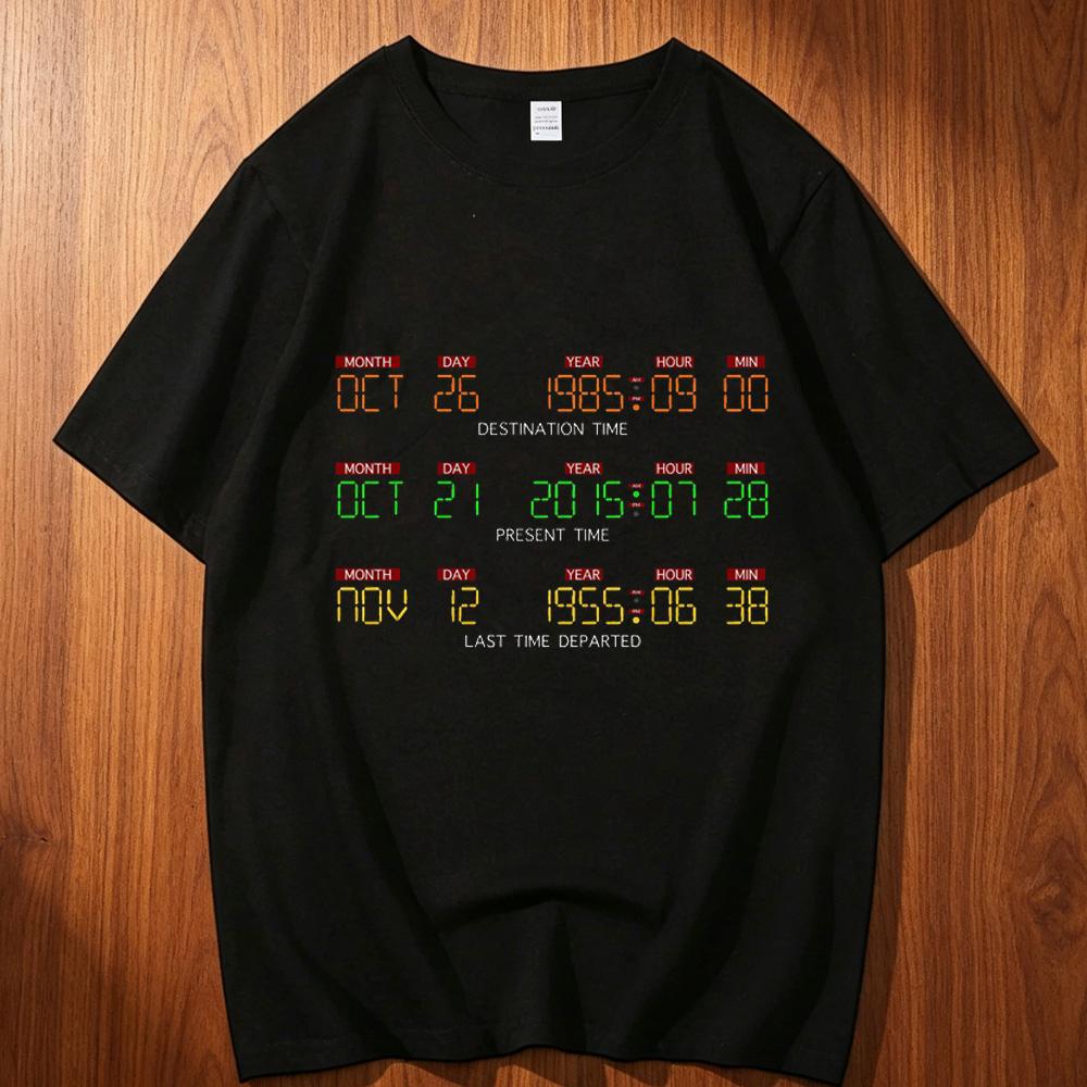 Back To The Future Cotton Tshirt Teen Classic Grunge Graphic Pastel Vintage Gothic T Shirt Vintage Kawaii Gothic 2000s