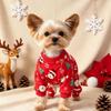 Soft Fleece Christmas Dog Jumpsuit Cartoon Pet Sleepingwear Cute Dog Pajamas  Winter Season
