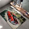 15 размеров Классический узор гоночного автомобиля Арт-ковер для спальни гостиной Крутой коврик для пола со старым автомобилем Домашний декор Нескользящий коврик для пола Ковры