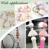 1set DIY Jewelry Making Kit Including Silicone Beads PU Imitation Leather Big Tassel Pendants Nylon Thread Nylon String Mixed Color 6~109x1~25x1~9mm
